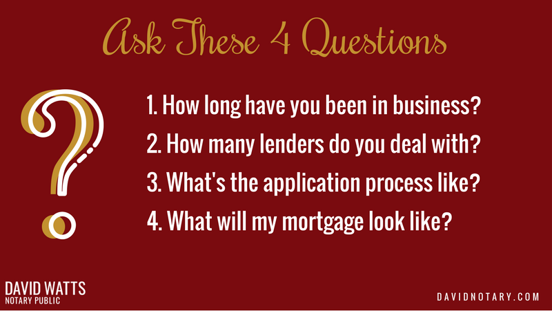 4 questions to ask a mortgage broker