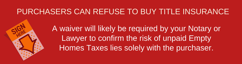 refuse title insurance