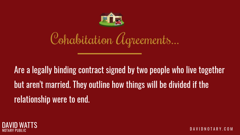 cohabitation agreements are binding contracts